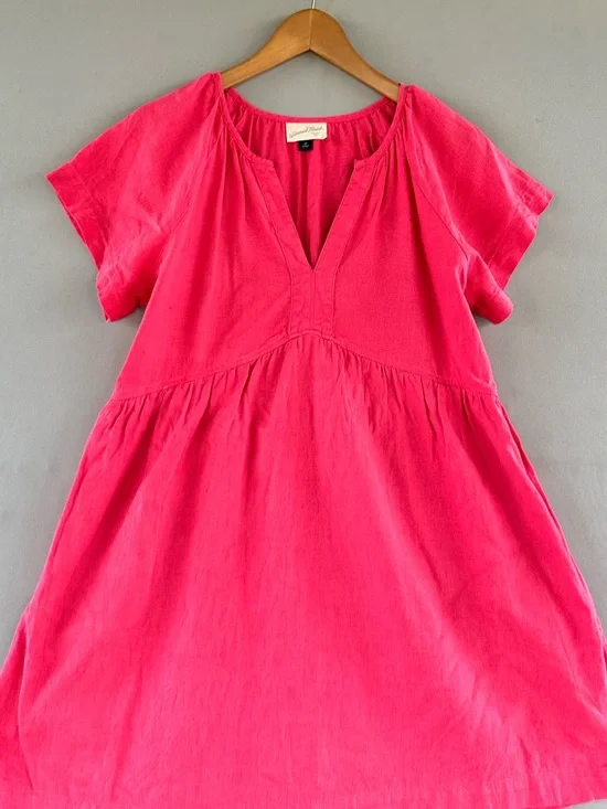 🎉5 for $45🎉 Universal thread dress size M linen blend - Picture 2 of 7